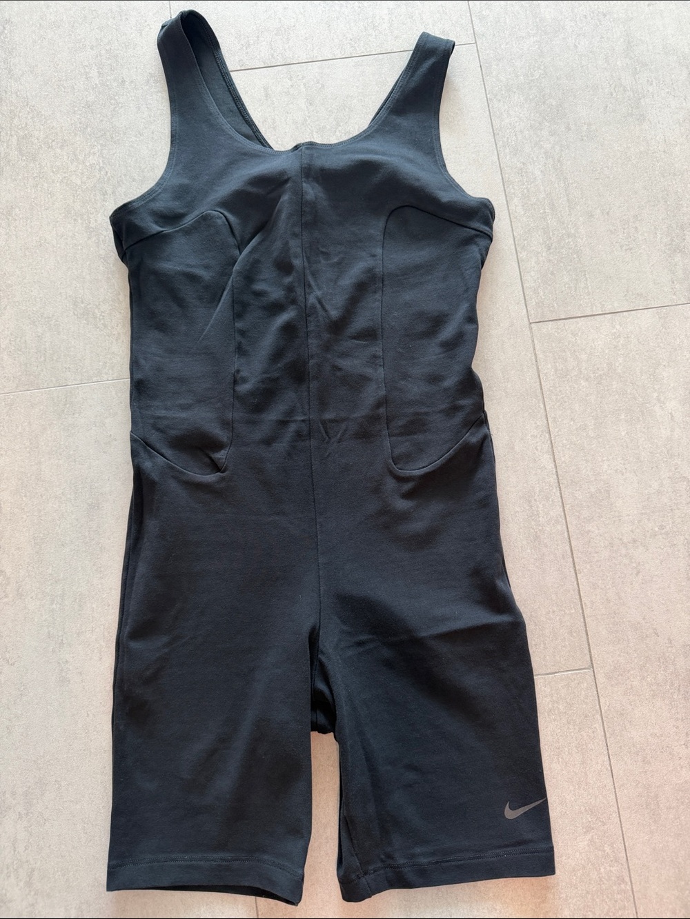 Nike Black Tank-Style Athletic One-Piece